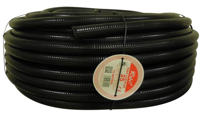 TUBO CORRUGADO REFORZADO NEGRO 25MM 75M - 1