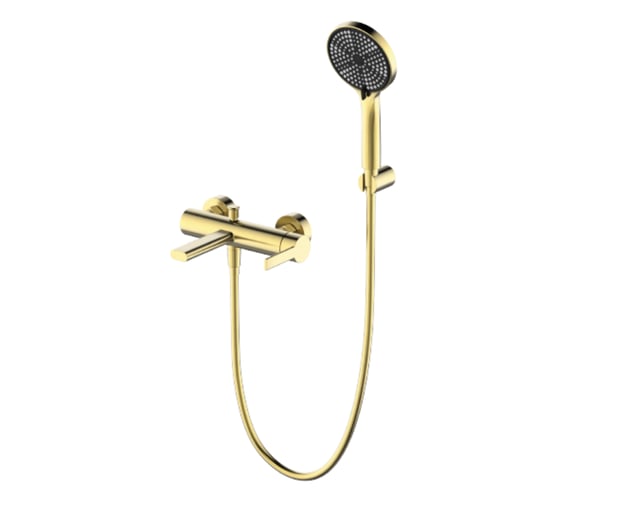 GRIFO BAÑERA MONOMANDO RONDO PVD ORO CEPILLADO