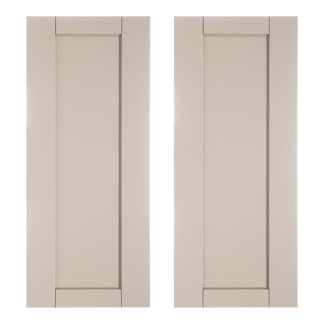 KIT 2 PUERTAS PARA MUEBLE DE COCINA MENORCA GRIS CLARO MATE MDF 70X58CM - 1