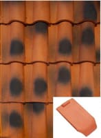 CUÑA DE CABALLETE  CERÁMICO S10 ROJO FLAMEADO - 1