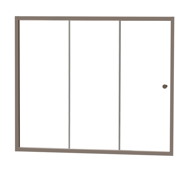 MAMPARA DE BAÑERA 3 PUERTAS FRONTAL CORREDERA DETROIT 170CM CROMO