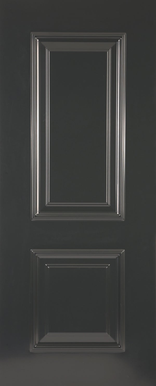 PANEL PUERTA ACORAZADA CARA EXTERIOR ALUMINIO GRIS 2 CUADROS
