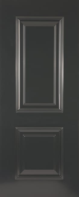 PANEL PUERTA ACORAZADA CARA EXTERIOR ALUMINIO GRIS 2 CUADROS - 1