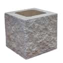 BLOQUE DE HORMIGÓN SPLIT MEDIO CREMA 19X19X19 CM - 1