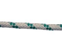 CUERDA POLIPROPILENO TRENZADA CON ALMA 6MM. 1M BLANCO CON PINTAS VERDES ROMBULL - 1