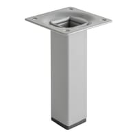 PATA MUEBLE ACERO CUADRADA 100MM 25X25MM GRIS 1UD - 1