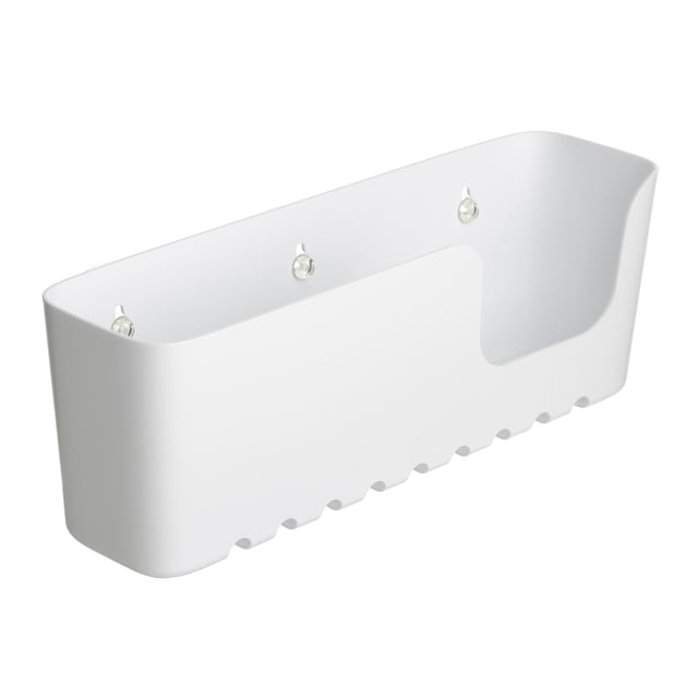 CESTILLO DE DUCHA RECTANGULAR 30 CM BLANCO