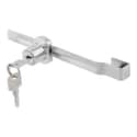 CERRADURA SEGURIDAD VITRINA PUERTA CORREDERA CON LLAVE ACERO NIQUELADO - 1