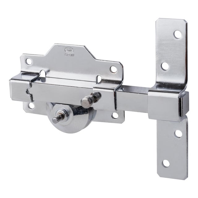 CERROJO PUERTA DE SEGURIDAD INTERIOR Y EXTERIOR CROMADO 5 LLAVES AMIG
