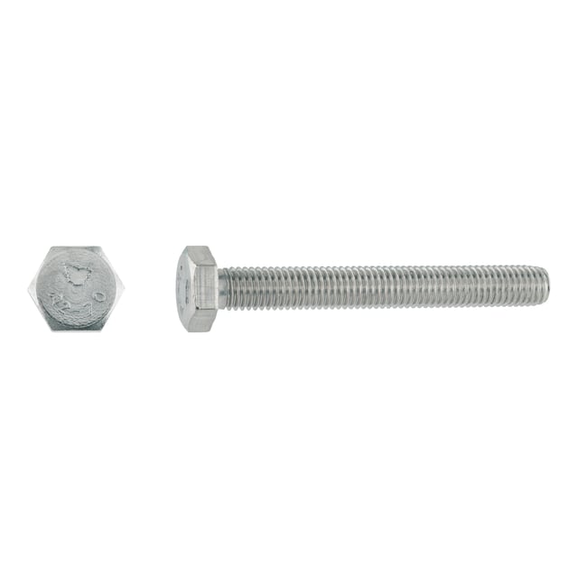 TORNILLOS MÉTRICOS HEXAGONALES PARA METAL CINCADOS 10X80MM. 50UDS