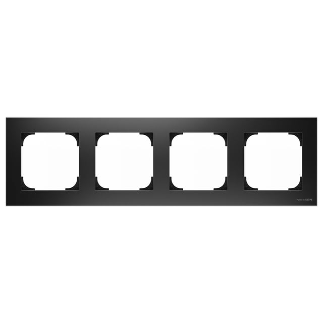 MARCO CUADRUPLE SERIE SKY NEGRO