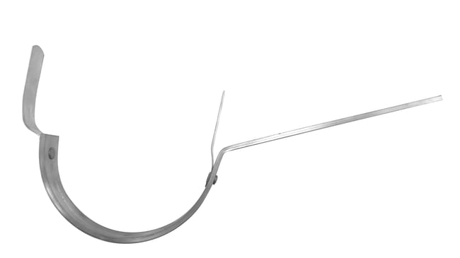 SOPORTE EVACUACIÓN PLUVIALES METÁLICO PLETINA DOBLE LENGÜETA ACERO GALVANIZADO - 1