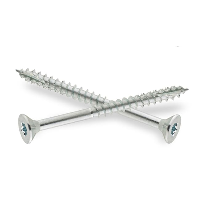 TORNILLOS PARA MADERA CON CABEZA ARANDELA CINCADOS 6X100MM. 100UDS - 1