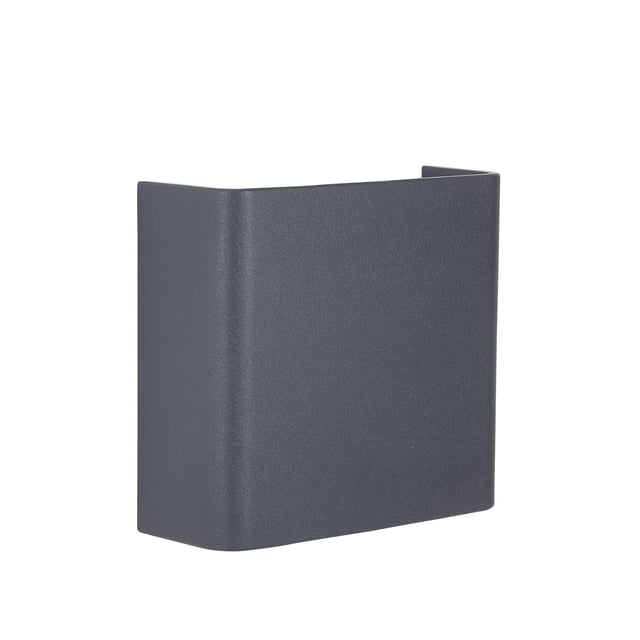 APLIQUE DE PARED LED EXTERIOR DE SUPERFICIE 4W NEGRO IP65 FOKO