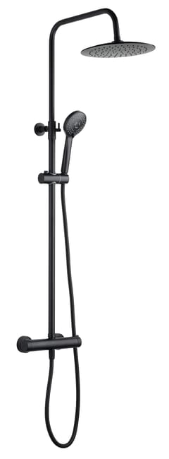 COLUMNA DE DUCHA MONOMANDO DUAL NEGRO - 1