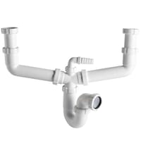 SIFÓN FREGADERO CURVO EXTENSIBLE 1 1/2