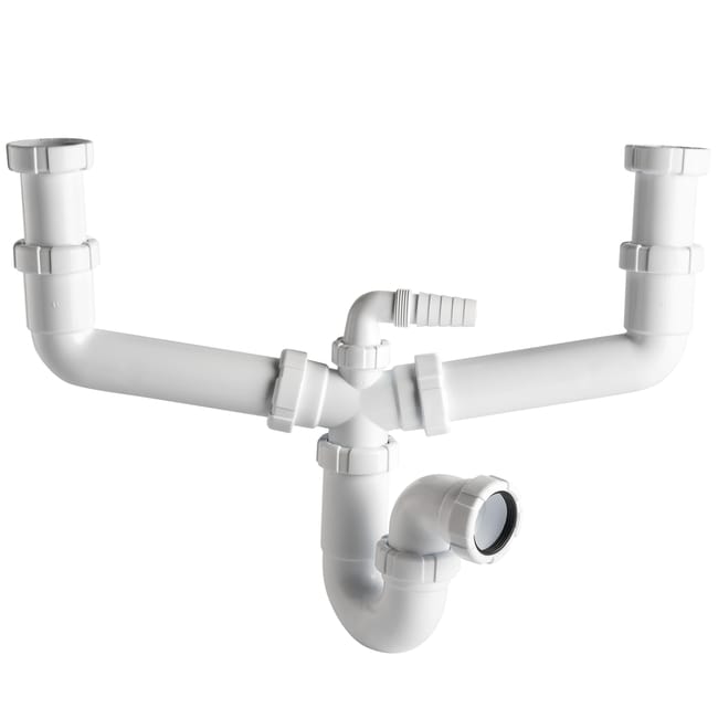 SIFÓN FREGADERO CURVO EXTENSIBLE 1 1/2