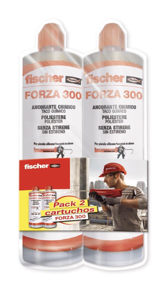 ANCLAJE QUIMICO POLIESTER SIN ESTIRENO FORZA FISCHER 2 UDS