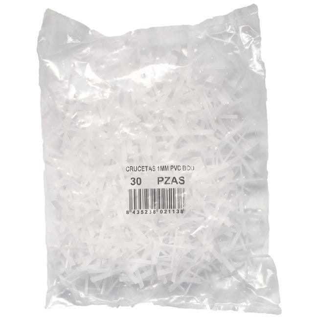 CRUCETAS JUNTAS CERÁMICA 1MM. BOLSA 300 PIEZAS. - 1