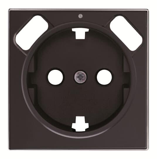 TAPA SCHUKO+2USB SERIE SKY NEGRO