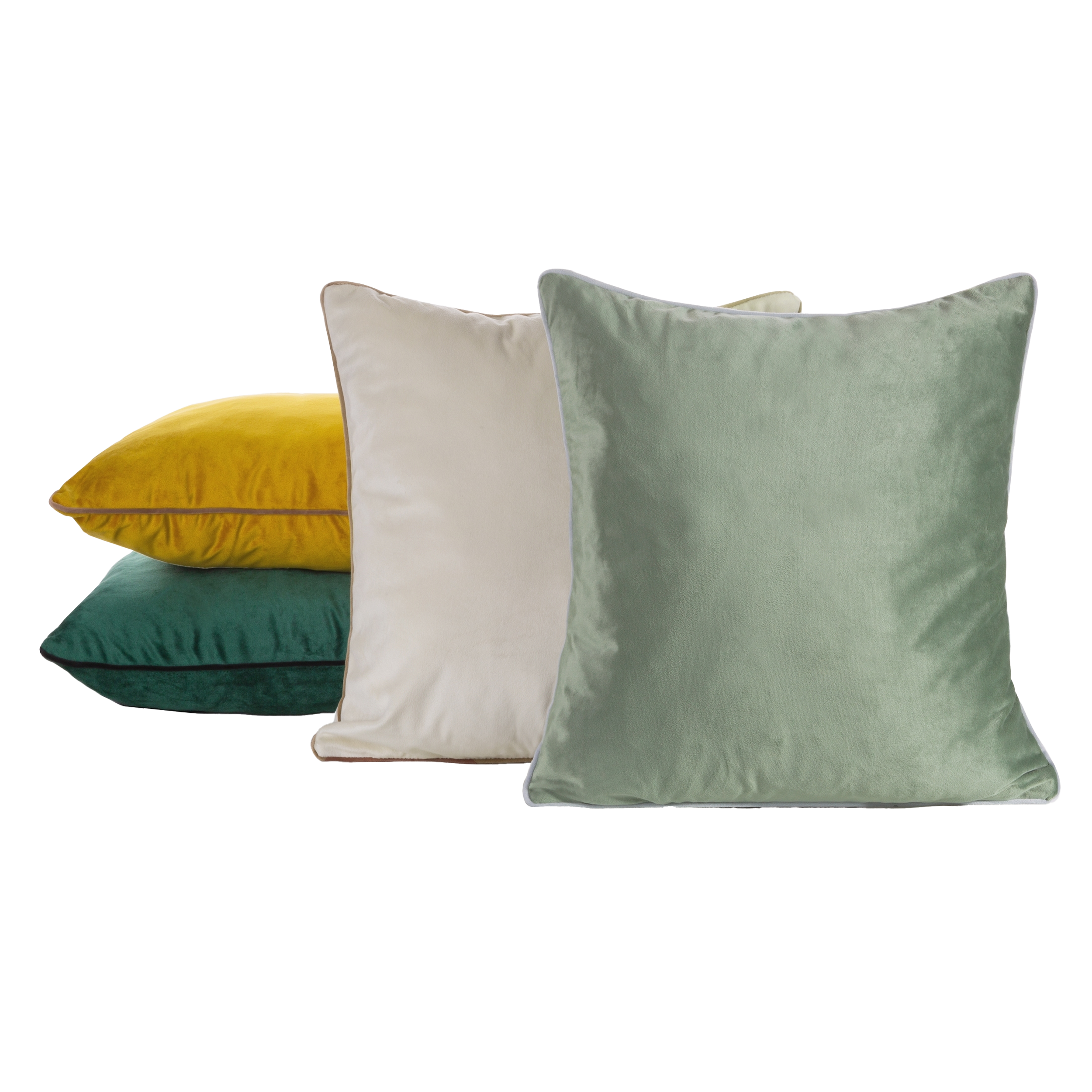 Poduszka welwetowa Gaja musztarda 45 x 45 cm - 6