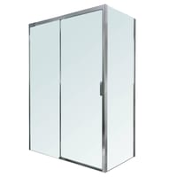 MAMPARA DE DUCHA LATERAL FIJO GALA KLEVAN 80CM CROMO - 3