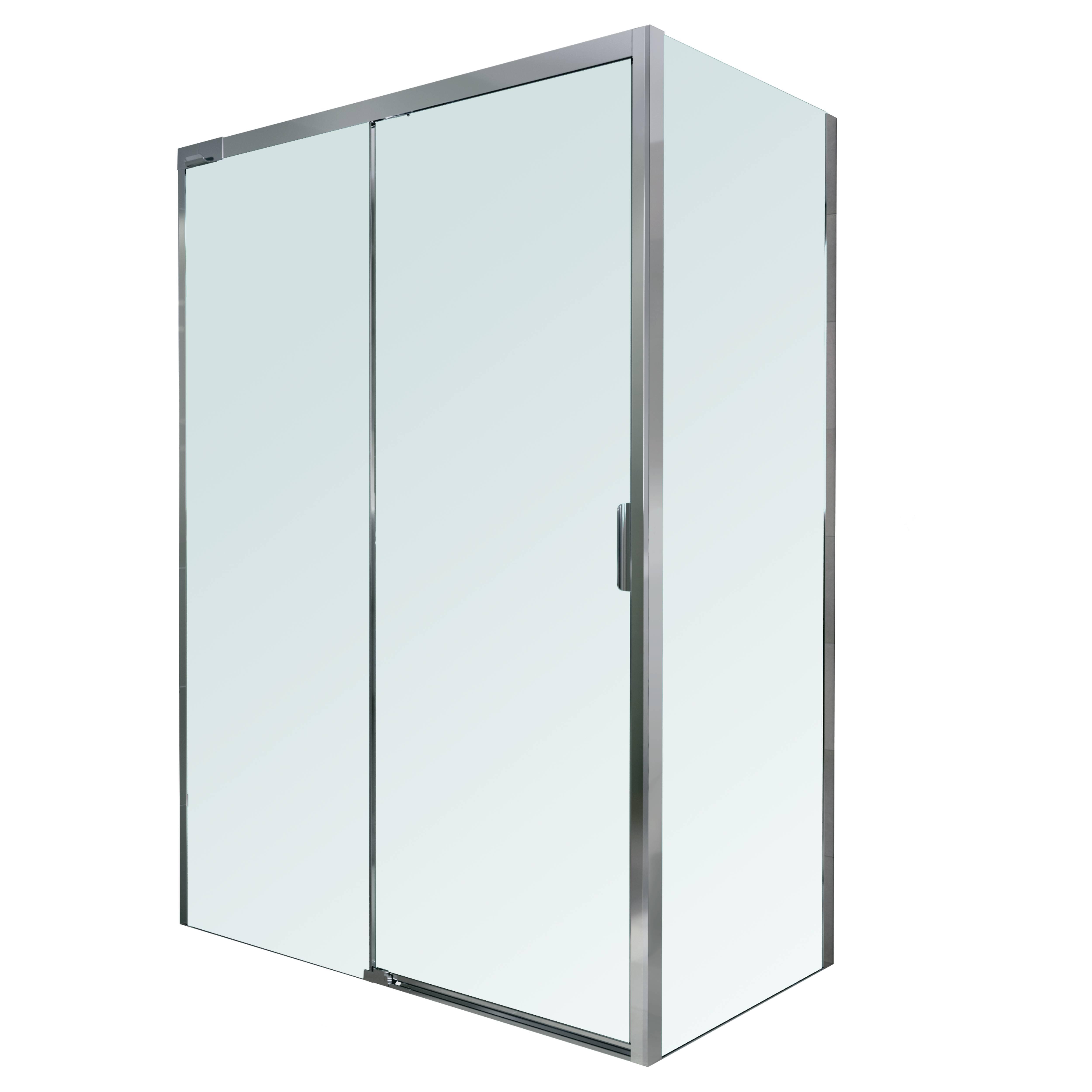 MAMPARA DE DUCHA LATERAL FIJO GALA KLEVAN 70CM CROMO - 3