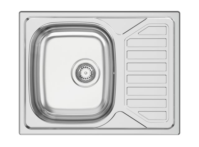 FREGADERO DE COCINA 1 SENO + ESCURRIDOR RODI CUADRADO MINI 65 X 50 X 16 CM
