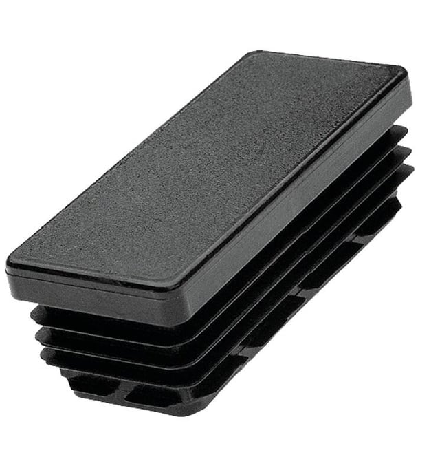 CONTERA PLASTICO EMBUTIR 40 X 80 MM NEGRA. 2 UDS
