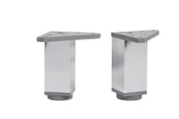 PATA MUEBLE ALUMINIO CUADRADA 100MM 40X40MM CROMO. 4UDS - 1