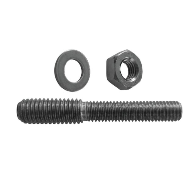 TORNILLO DOBLE ROSCA M12/M10 + TUERCA + ARANDELA  4UDS CELO