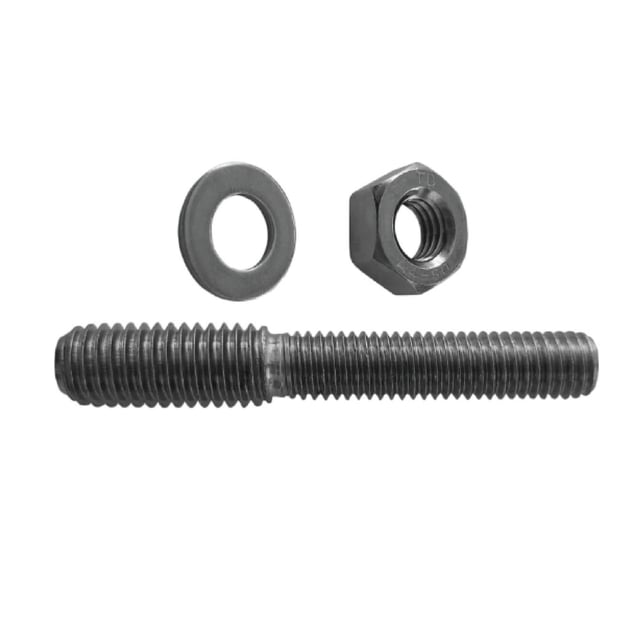 TORNILLO DOBLE ROSCA M12/M10 + TUERCA + ARANDELA  4UDS CELO