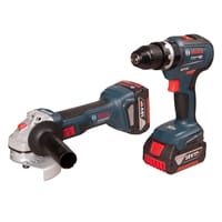 PACK 18V TALADRO PERCUTOR BRUSHLESS + AMOLADORA 115MM BRUSHLESS BOSCH - 1