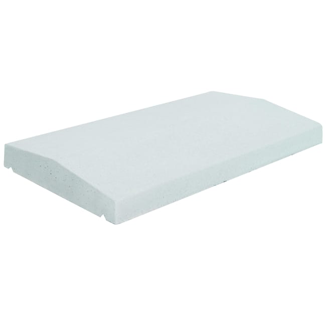 CUBREMUROS DOS AGUAS BLANCO 50X28X4,5 CM - 1