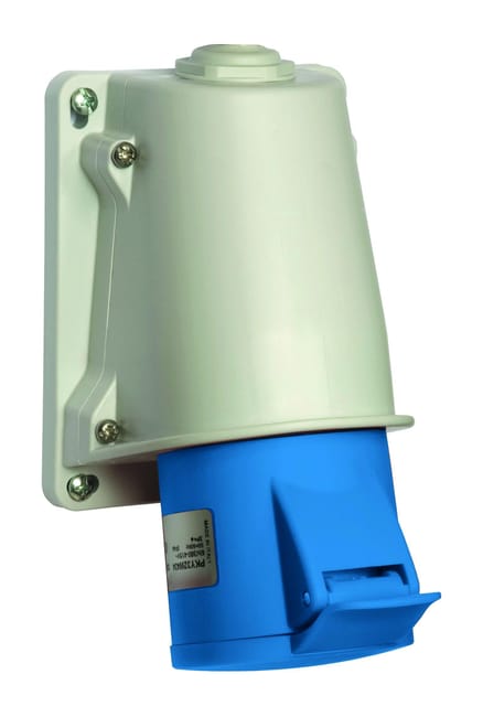 BASE MURAL DE CONEXIÓN RAPIDA 2P+T 32A IP44 - 1