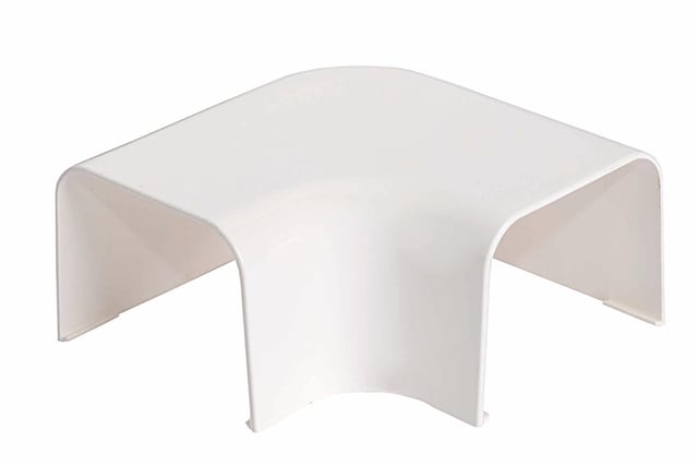 CURVA PLANA CANAL CLIMA 90X65MM BLANCO