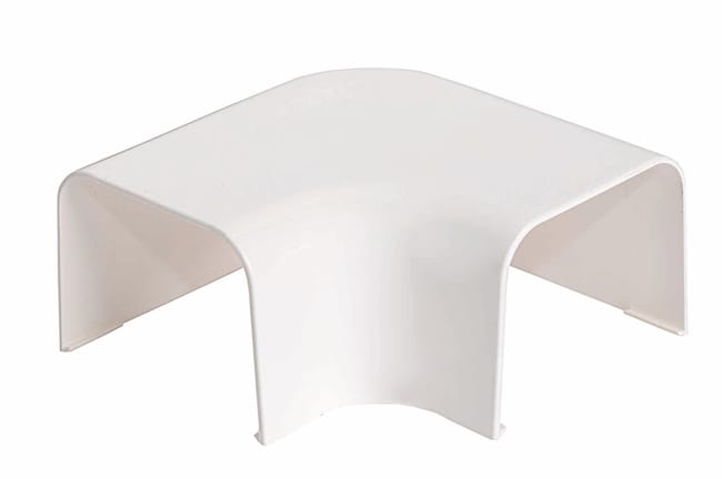 CURVA PLANA CANAL CLIMA 65X50MM BLANCO - 1