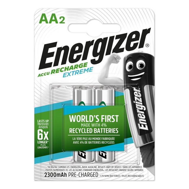 2 PILAS RECARGABLES AA 2500mAh