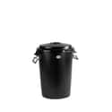 CUBO DE BASURA CON TAPA NEGRA 100L - 1