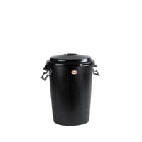 CUBO DE BASURA CON TAPA NEGRA 100L - 1