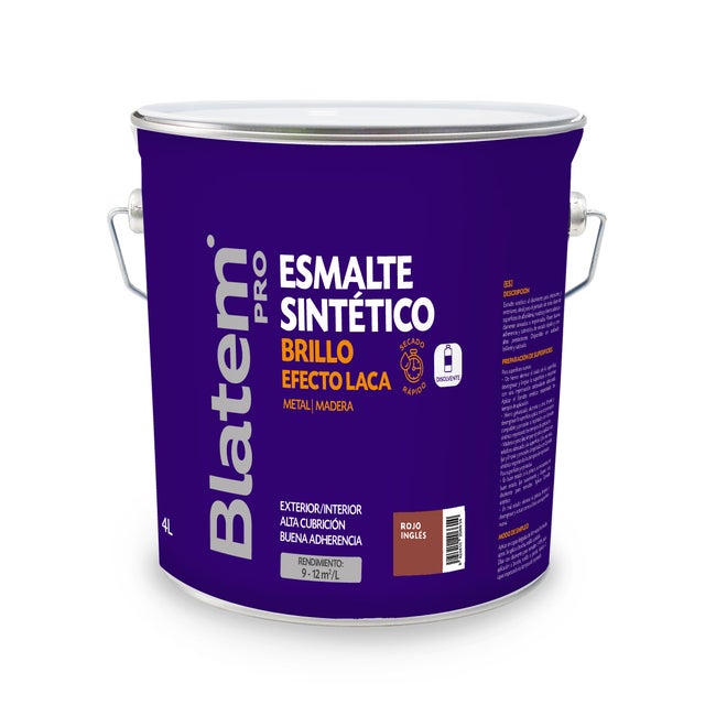 ESMALTE SINTETICO BRILLANTE 4L ROJO INGLES