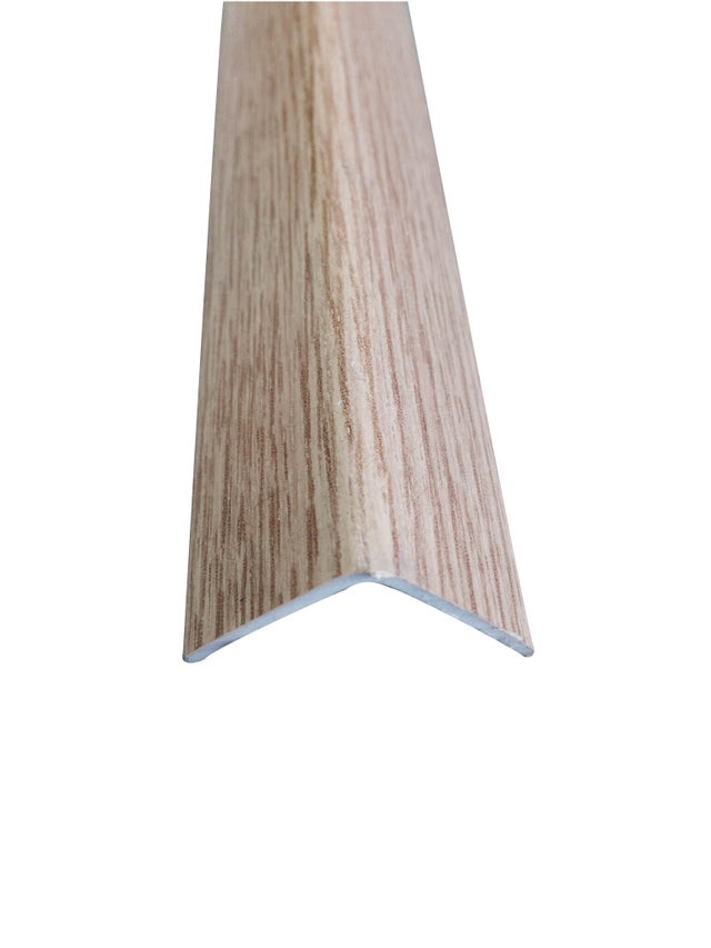 MOLDURA GUARDAVIVO PVC ROBLE  2600 X 25 X 25 MM. ADHESIVO