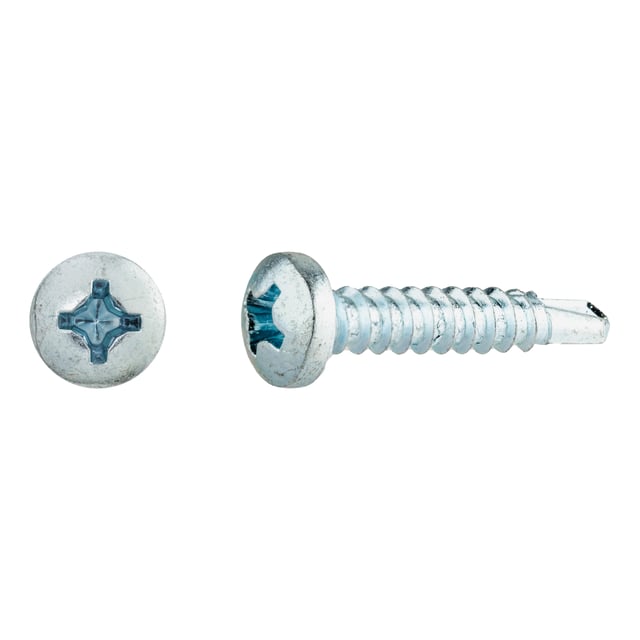 TORNILLOS ROSCA CHAPA PARA METAL CINCADOS 3,5X19MM. 500UDS