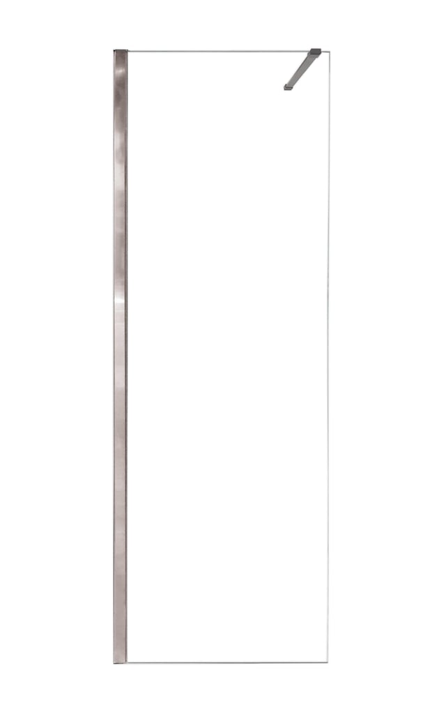MAMPARA DE DUCHA FRONTAL FIJO CARIBE PRO 90CM CROMO