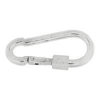 MOSQUETON  BOMBERO GALVANIZADO CON VIROLA 5 MM. 4 UDS - 1