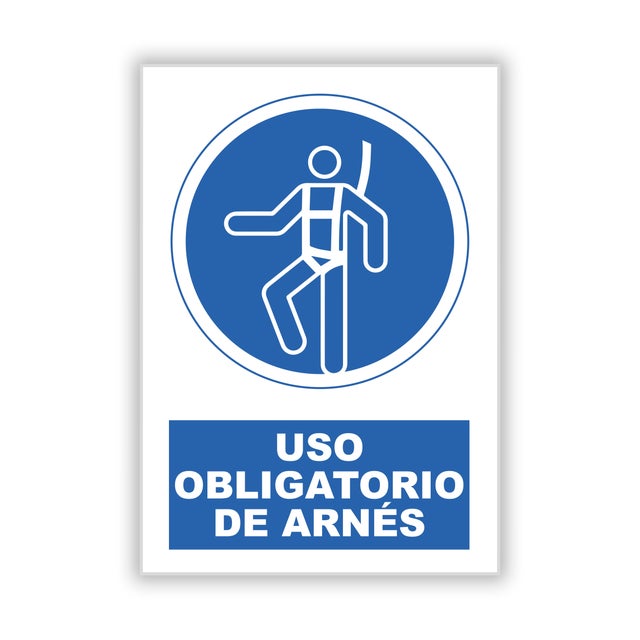 SEÑAL CARTEL PROTECCIÓN ANTICAÍDA 1UD