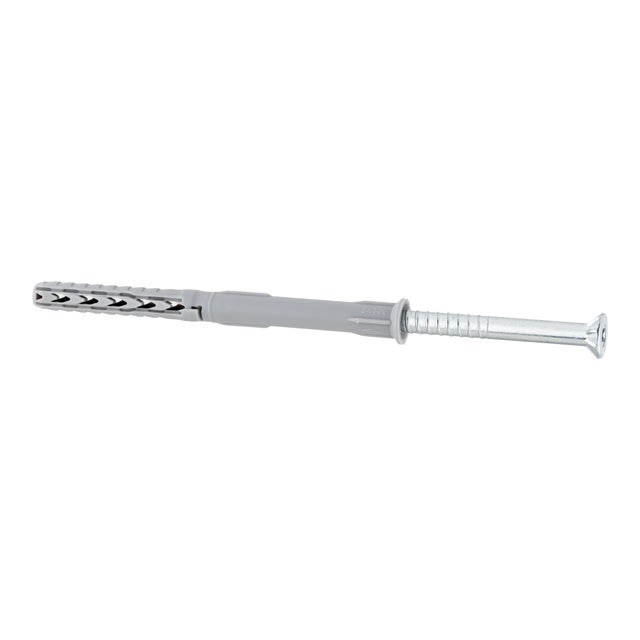 TACO DE EXPANSIÓN DE PLÁSTICO DIÁMETRO 8MM LONGITUD 100MM CON TORNILLO FISCHER SXR 16UDS