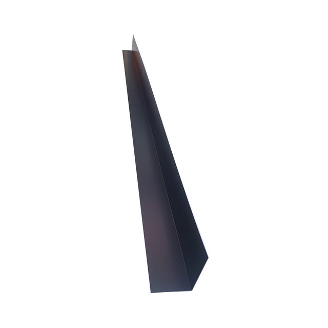 REMATE LATERAL ALUMINIO NEGRO 8X12CM 2M