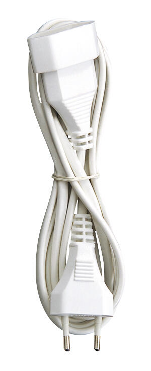 PROLONGADOR CABLE 2X1MM2  5 METROS BLANCO