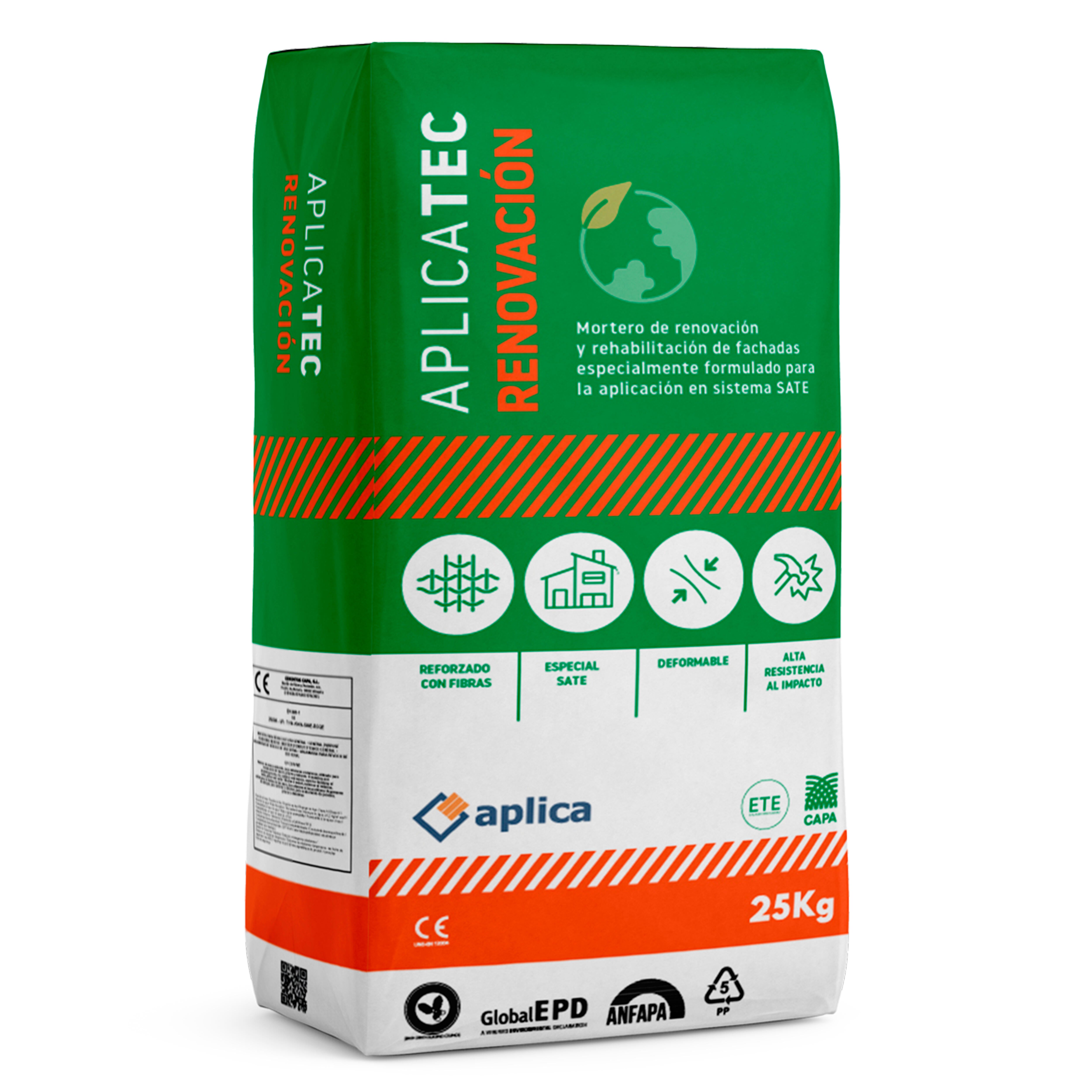 MORTERO ADHESIVO Y REGULARIZADOR APLICATEC RENOVACIÓN 25 KG BLANCO - 2